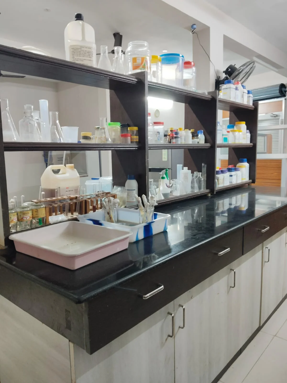 Central Glassware & Reagent Station